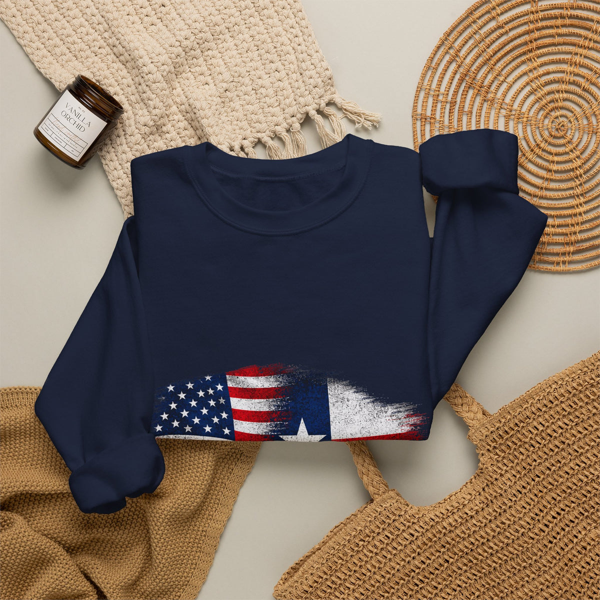 American by Birth, Texan by Choice - Crewneck Sweatshirt