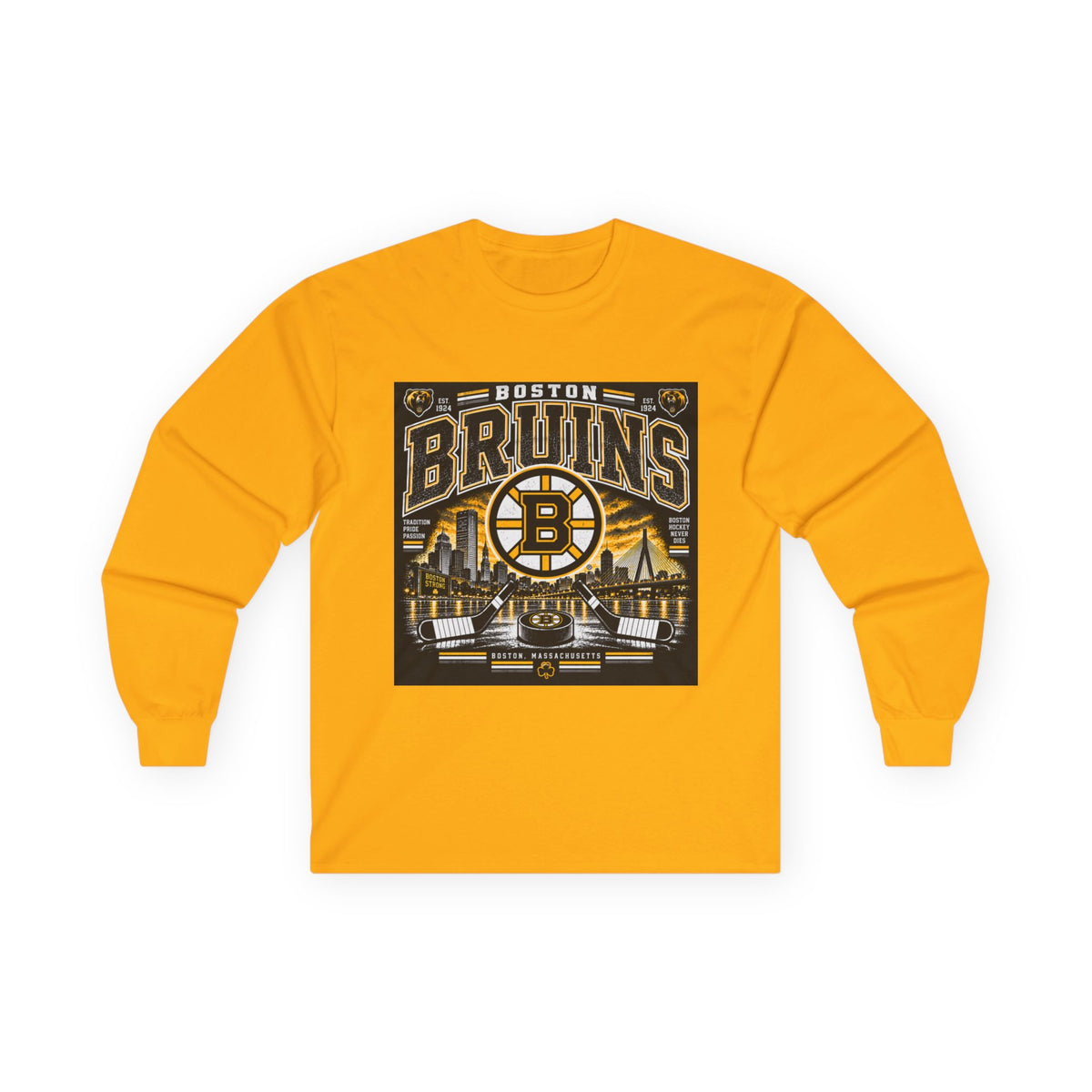 Boston Bruins Heritage - Unisex Ultra Cotton Long Sleeve Tee