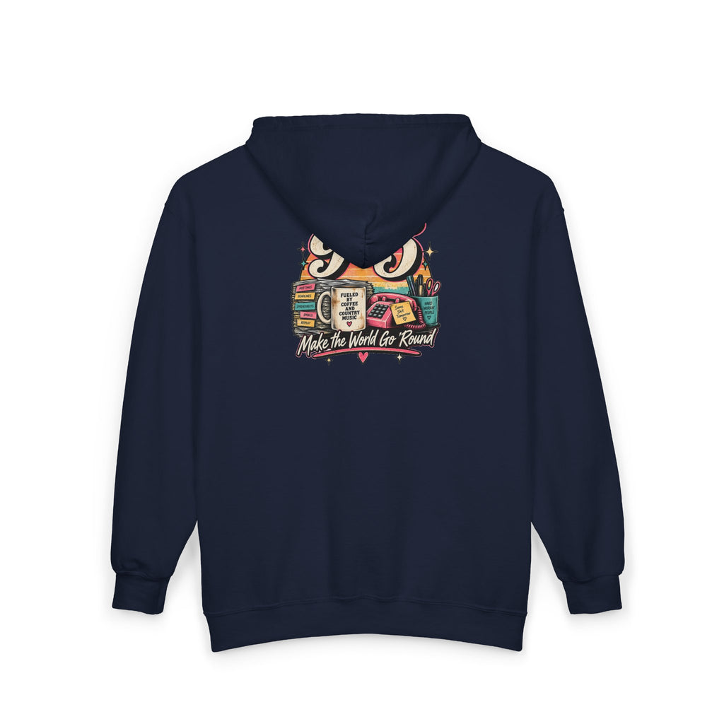 9to5 Make the World Go Round - Full-Zip Hooded Sweatshirt