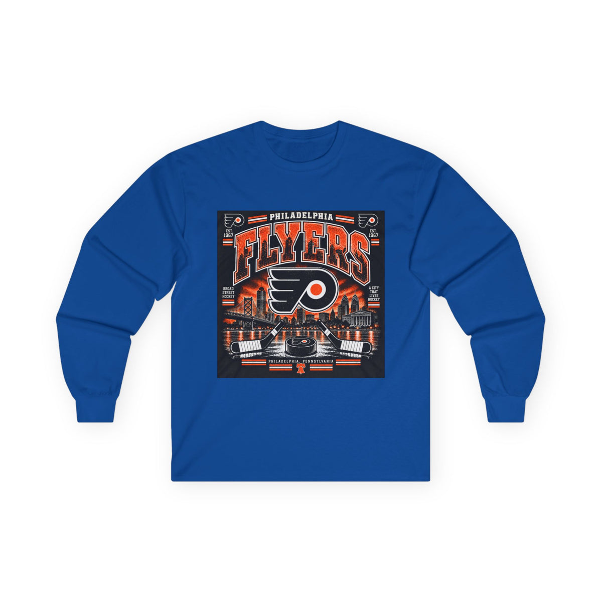 Philadelphia Flyers Urban Hockey - Unisex Ultra Cotton Long Sleeve Tee