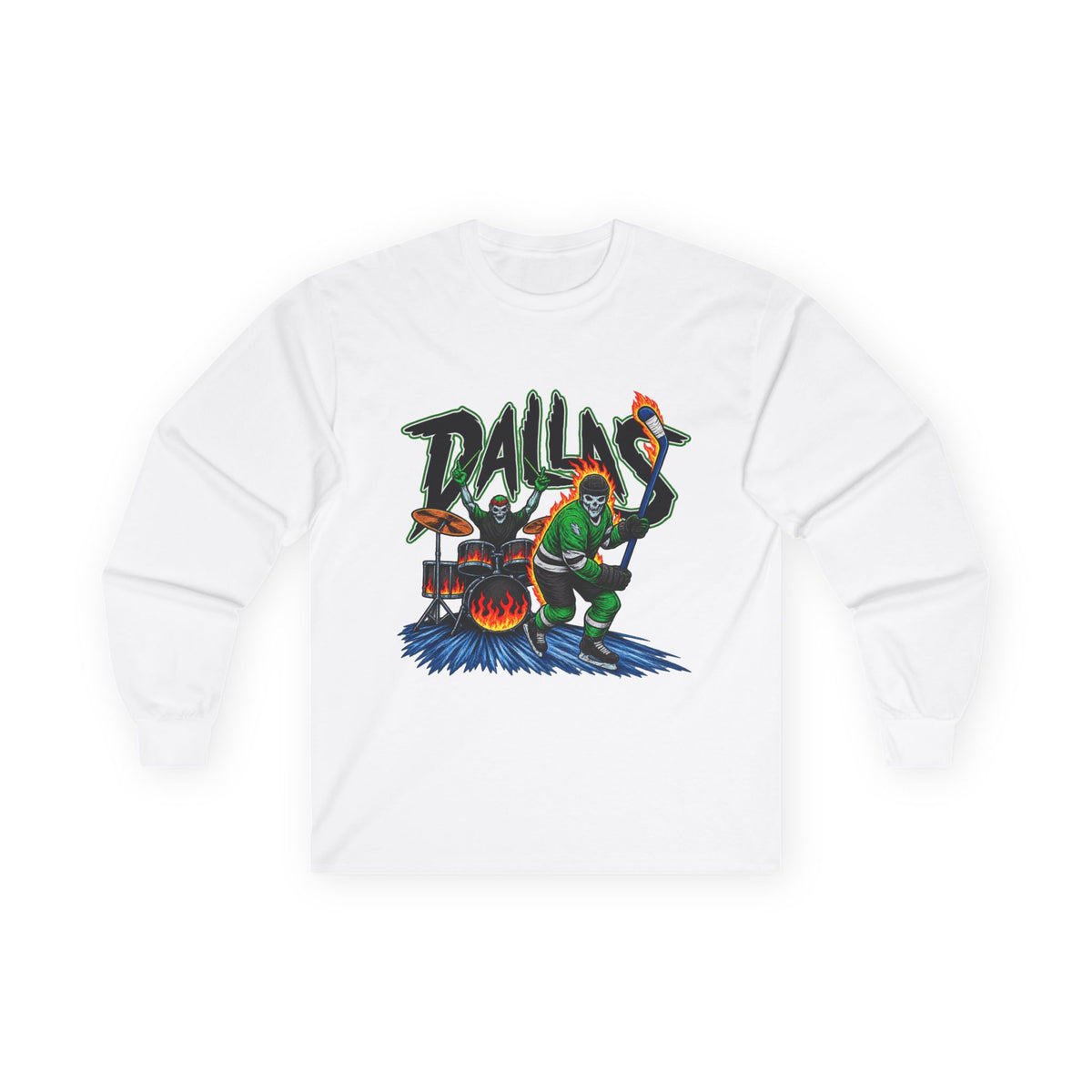 Dallas Stars Skeleton - Unisex Ultra Cotton Long Sleeve Tee