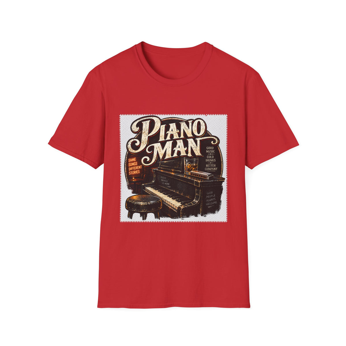 Piano Man Retro Bar - Classic Tee