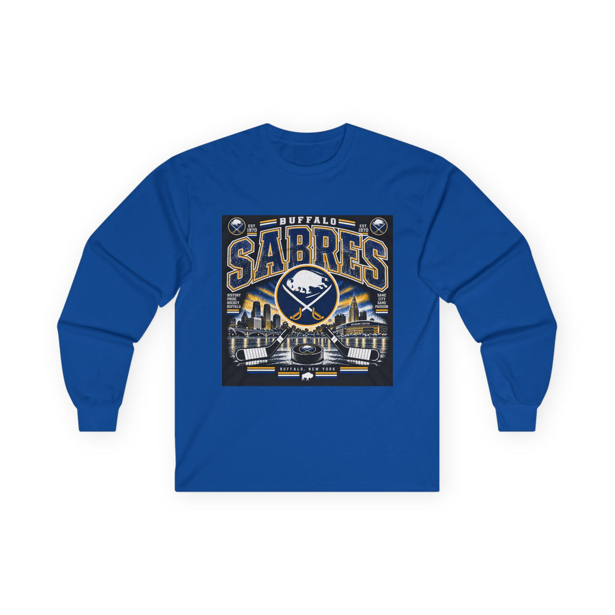 Buffalo Sabres Heritage Shield - Unisex Ultra Cotton Long Sleeve Tee