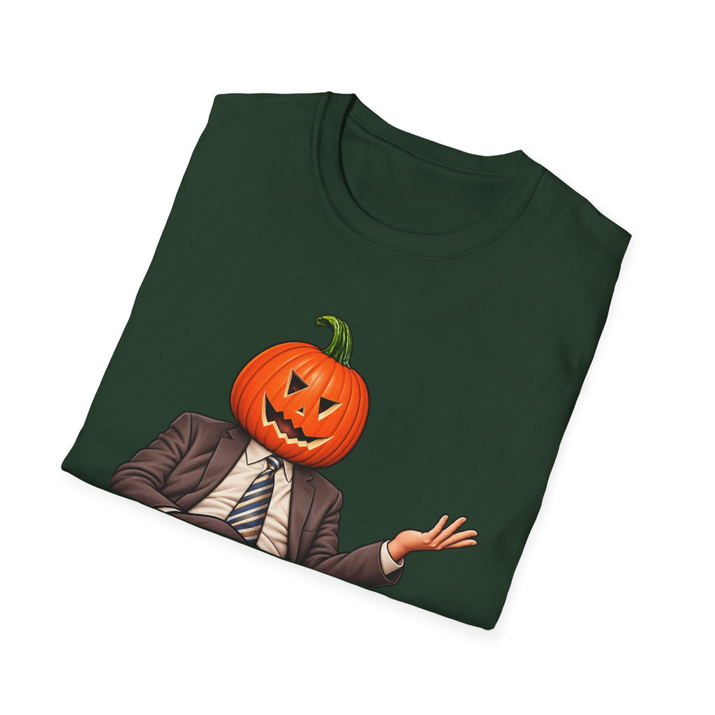 Pumpkin Head Office Cartoon - Classic Tee