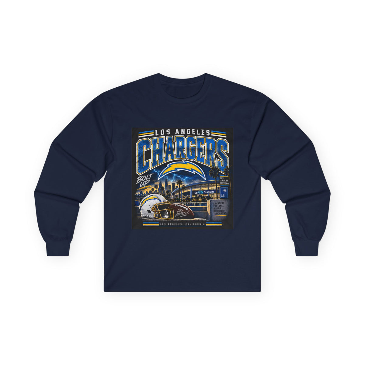 Los Angeles Chargers Bolt Up - Unisex Ultra Cotton Long Sleeve Tee