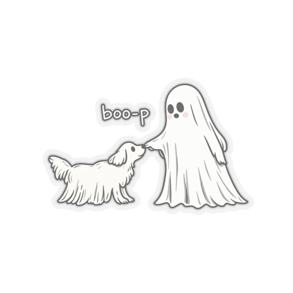 Boo-p Ghost and Dog - Kiss-Cut Sticker
