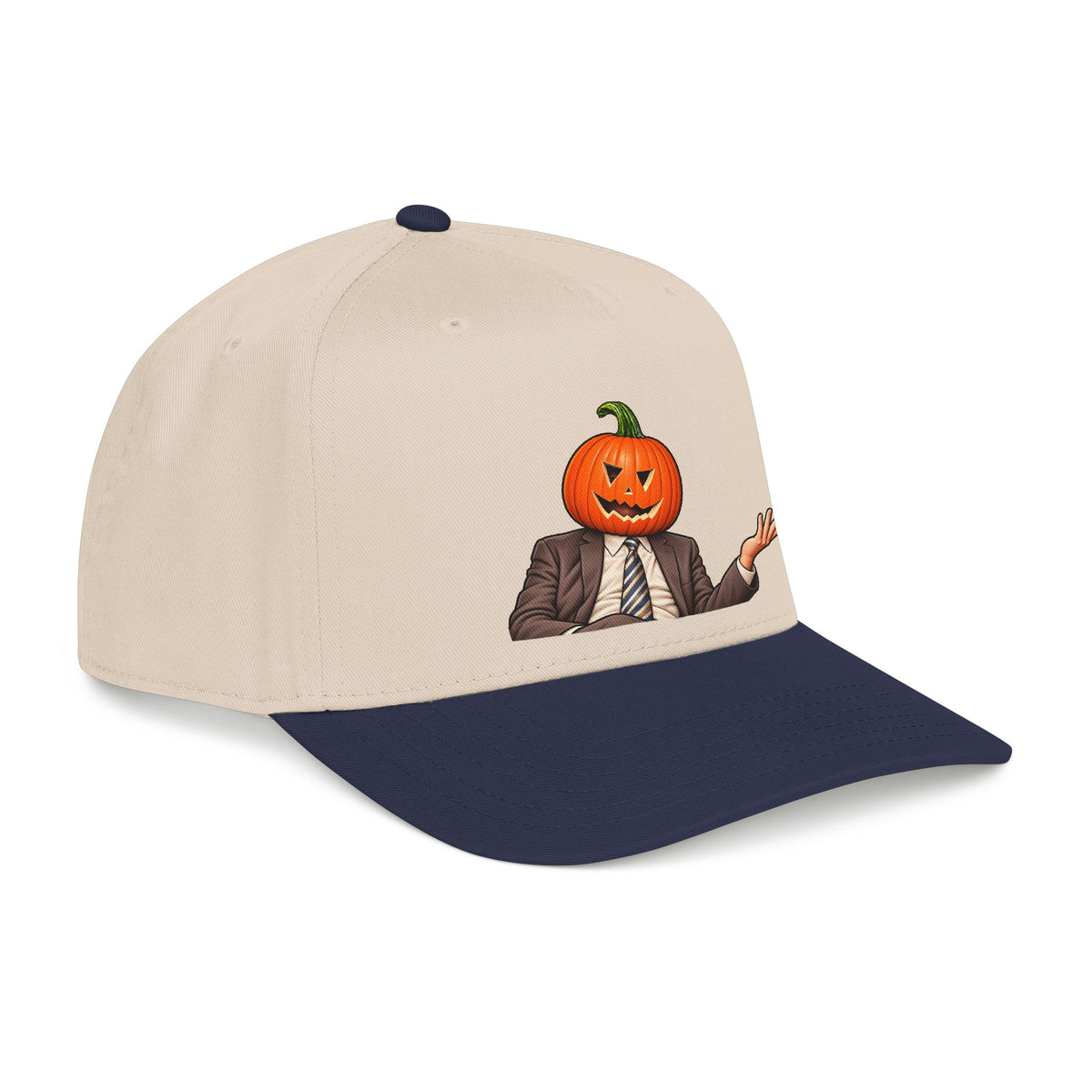 Pumpkin Head Office Cartoon - OTTO Baseball Hat