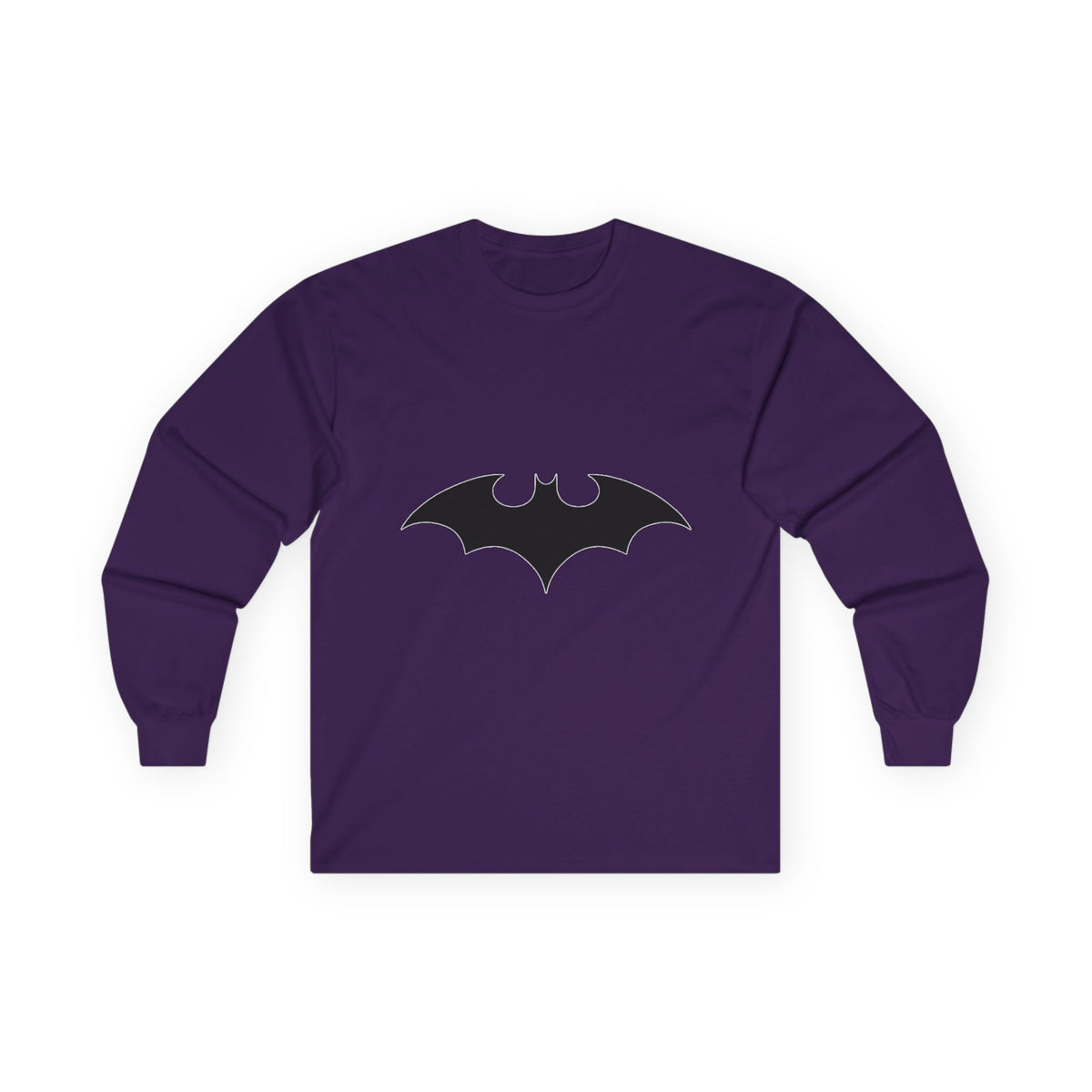 Midnight Bat Emblem - Unisex Ultra Cotton Long Sleeve Tee