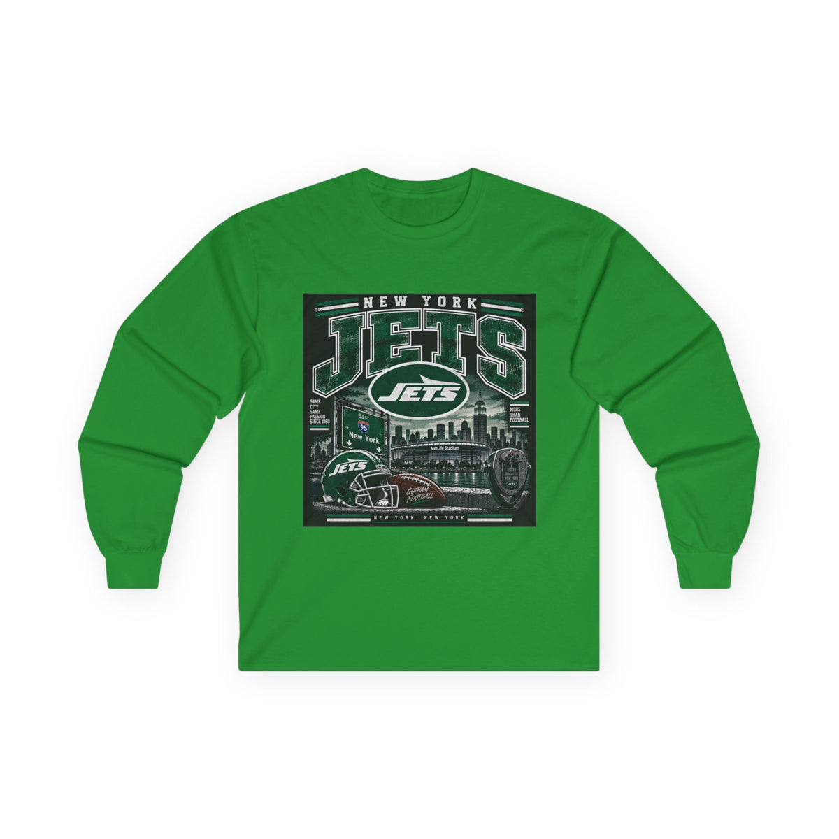 New York Jets Skyline - Unisex Ultra Cotton Long Sleeve Tee