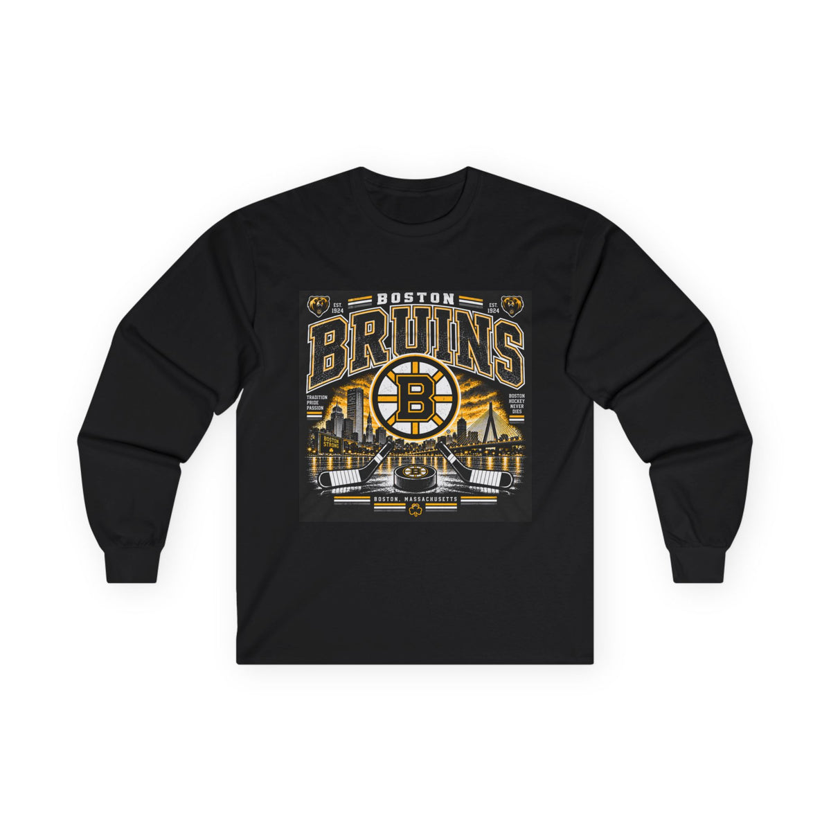 Boston Bruins Heritage - Unisex Ultra Cotton Long Sleeve Tee