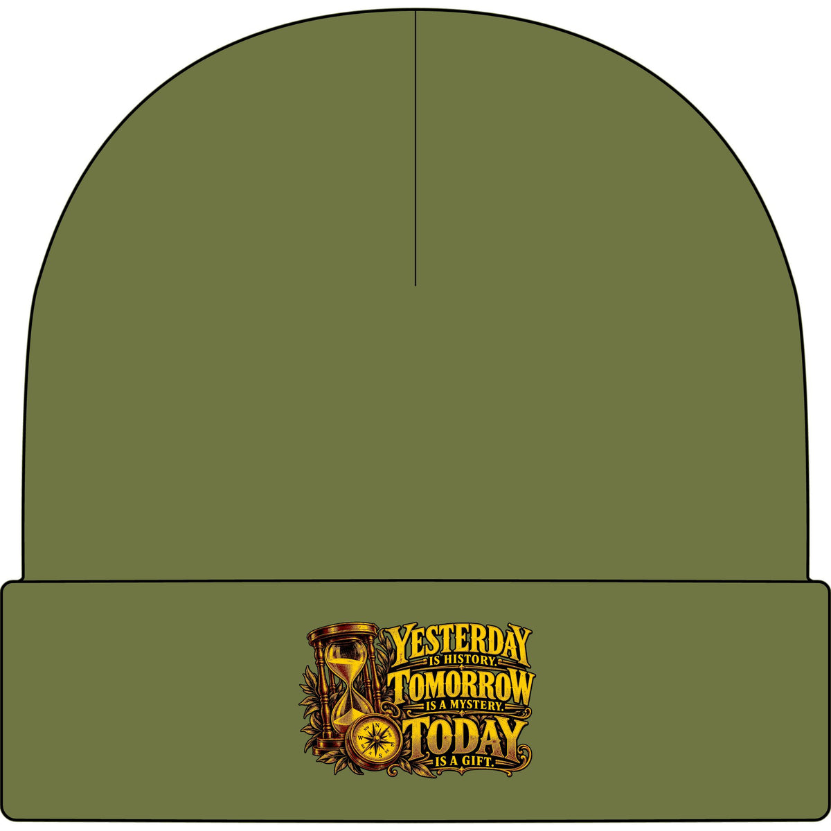 Yesterday Tomorrow Today - Transparent - AS Colour 1107 Cuff Beanie