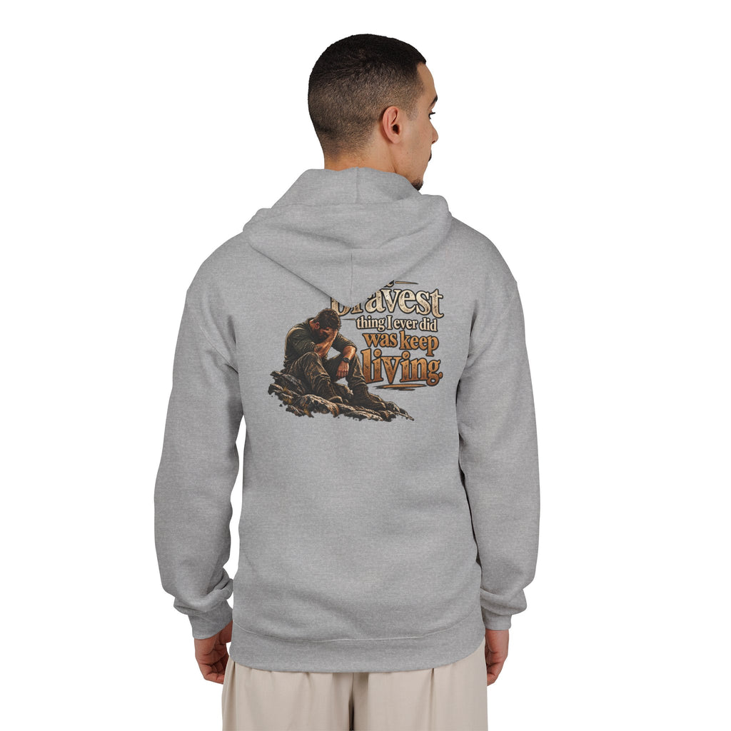 The Bravest Thing I Ever Did Was Keep Living - Full-Zip Hooded Sweatshirt