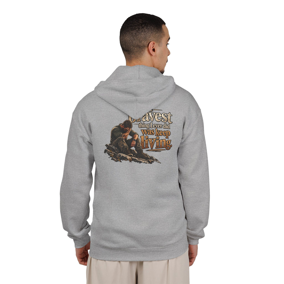 The Bravest Thing I Ever Did Was Keep Living - Full-Zip Hooded Sweatshirt