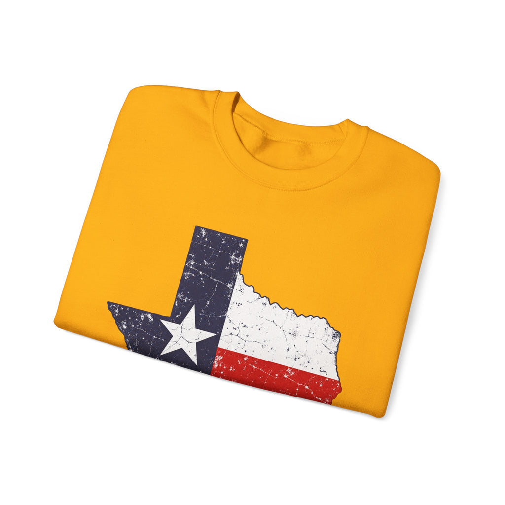 Weathered Texas Flag - Crewneck Sweatshirt