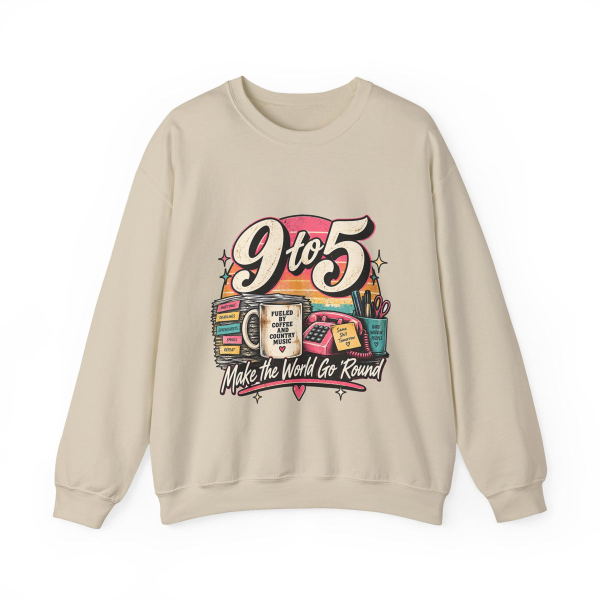 9to5 Make the World Go Round - Crewneck Sweatshirt