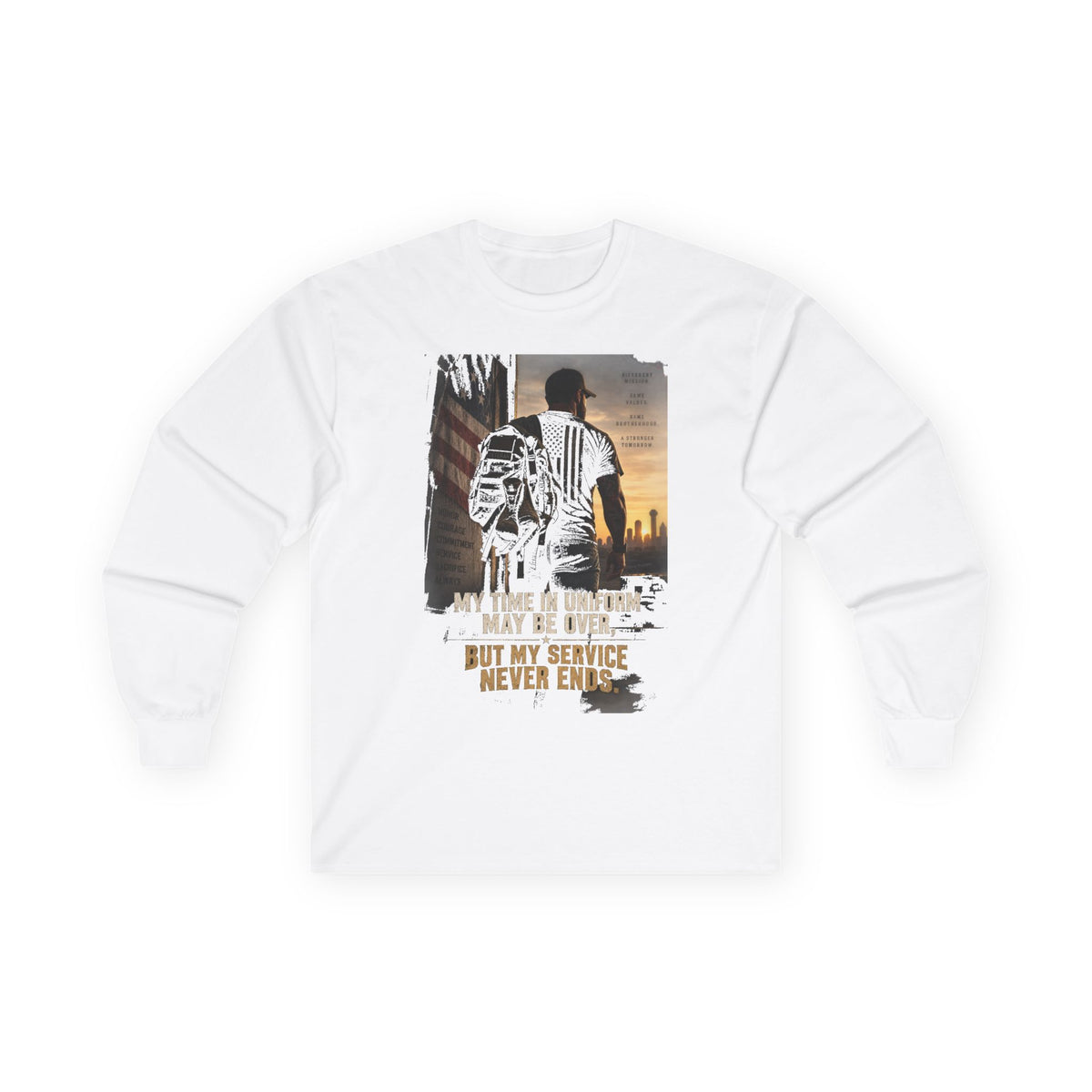 Service Never Ends - Unisex Ultra Cotton Long Sleeve Tee