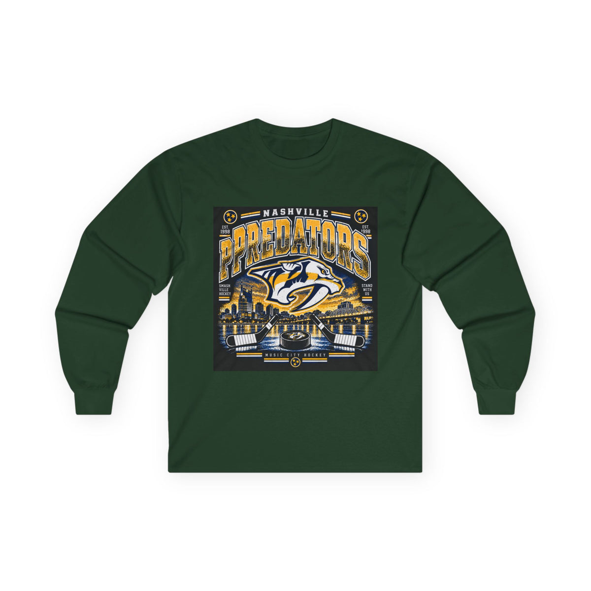 Nashville Predators Music City - Unisex Ultra Cotton Long Sleeve Tee
