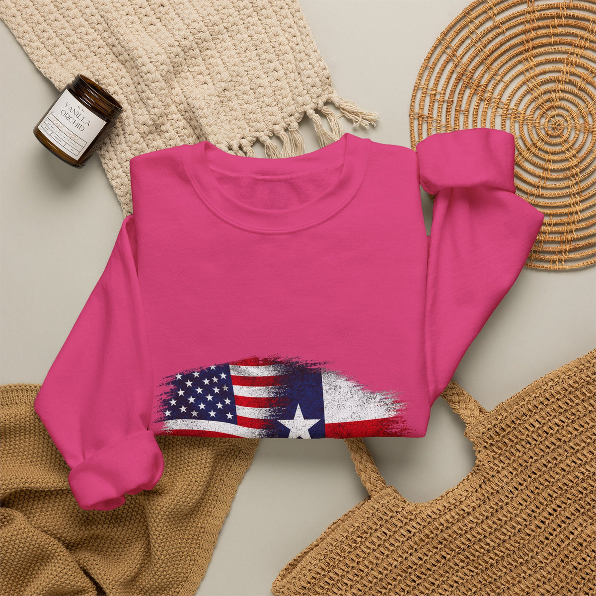 American by Birth, Texan by Choice - Crewneck Sweatshirt