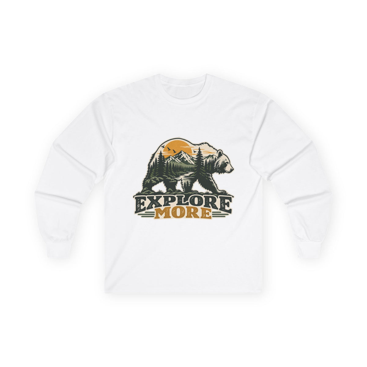Explore More Bear - Unisex Ultra Cotton Long Sleeve Tee