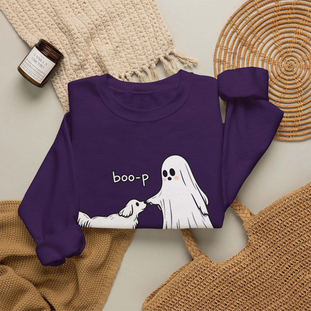 Boo-p Ghost and Dog - Crewneck Sweatshirt