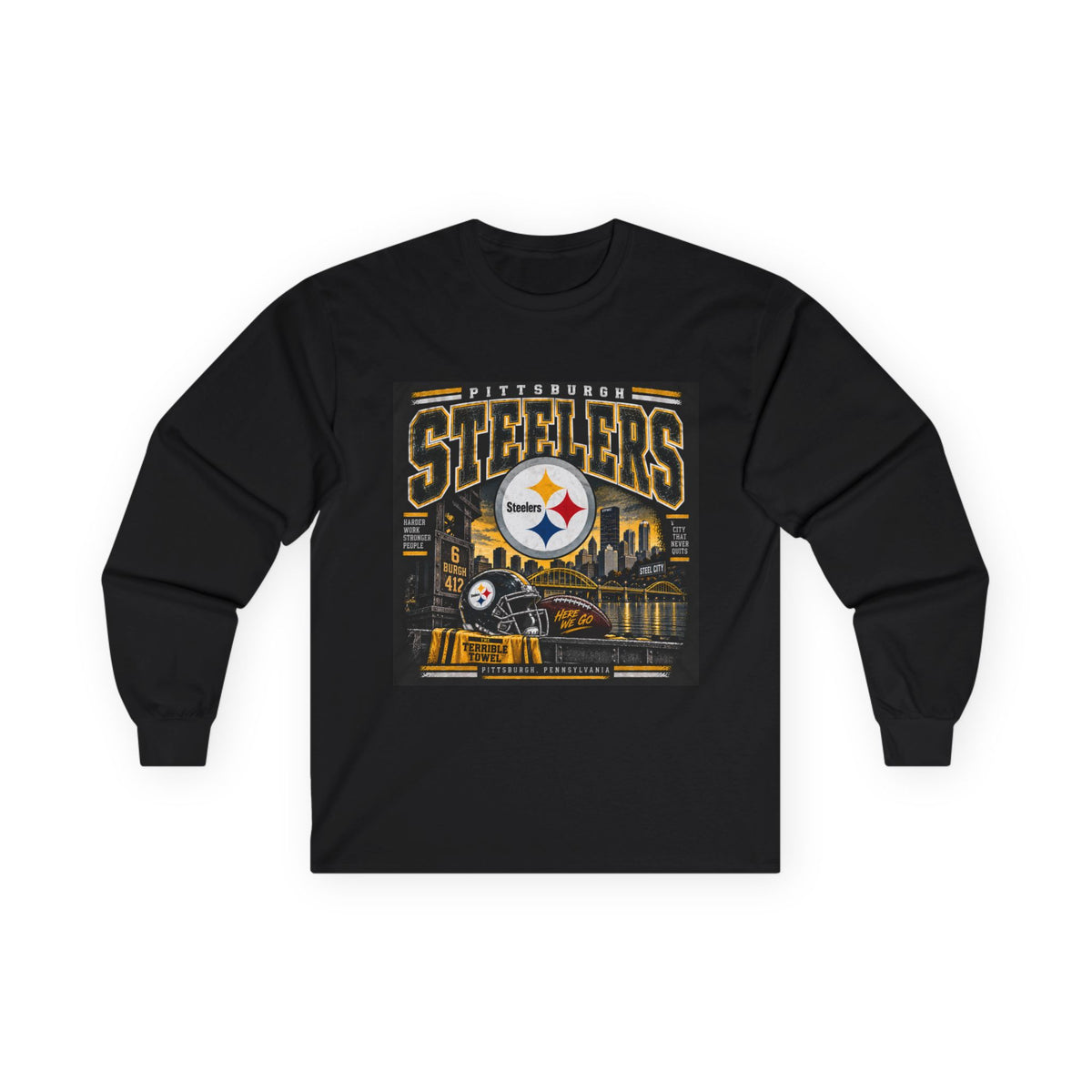 Pittsburgh Steelers Steel City Pride - Unisex Ultra Cotton Long Sleeve Tee