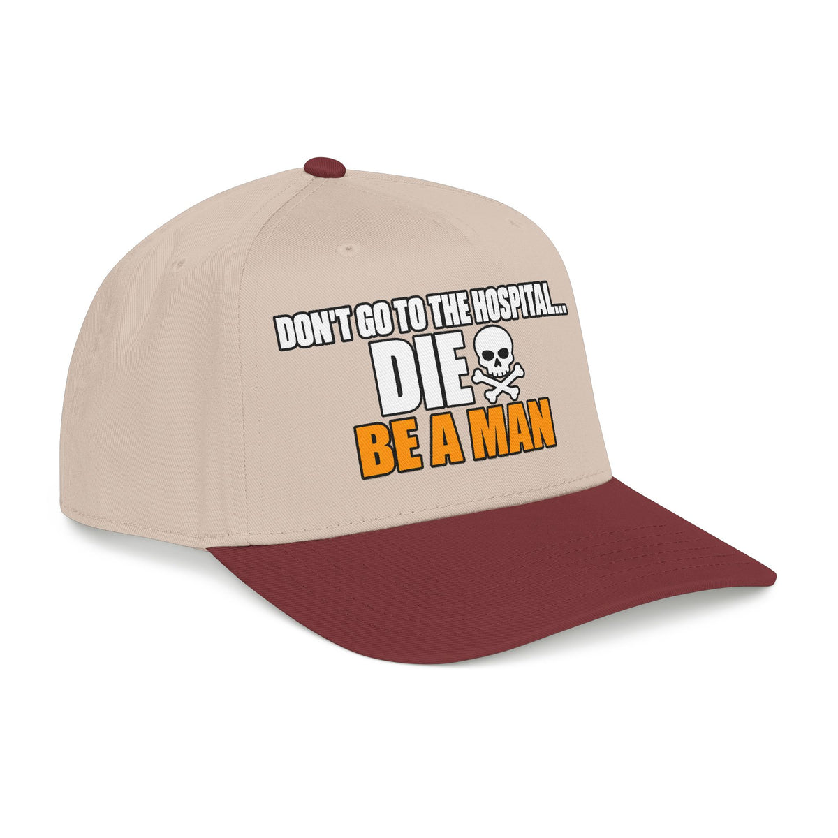 Dont Go to the Hospital - White Outlined - OTTO Baseball Hat
