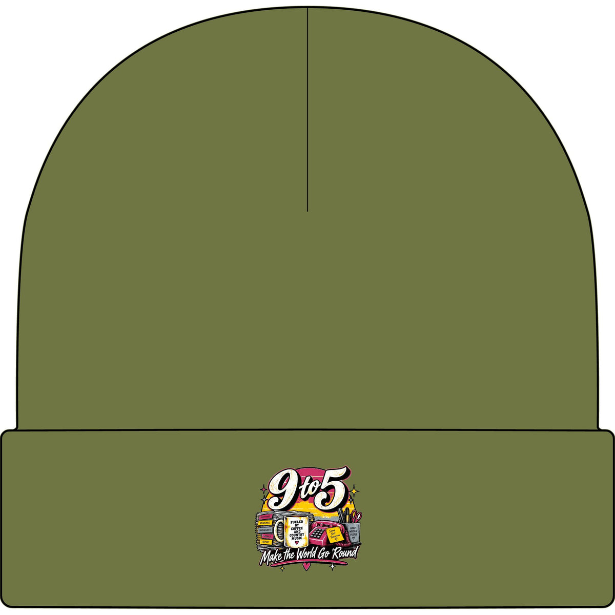 9to5 Make the World Go Round - AS Colour 1107 Cuff Beanie