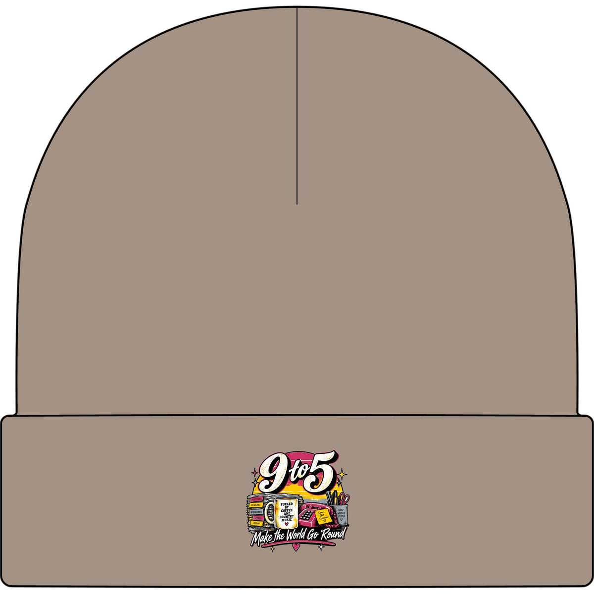 9to5 Make the World Go Round - AS Colour 1107 Cuff Beanie