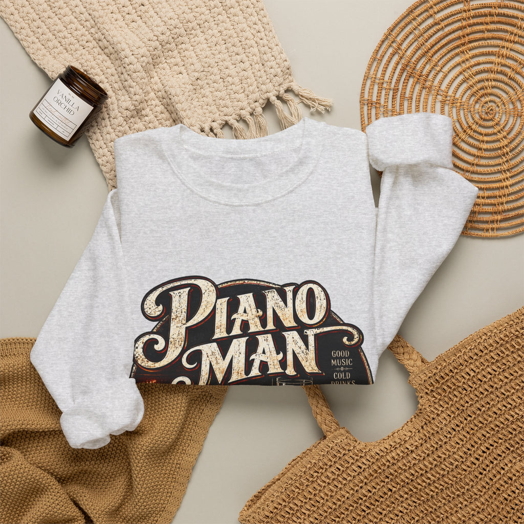 Piano Man Retro Bar - Crewneck Sweatshirt