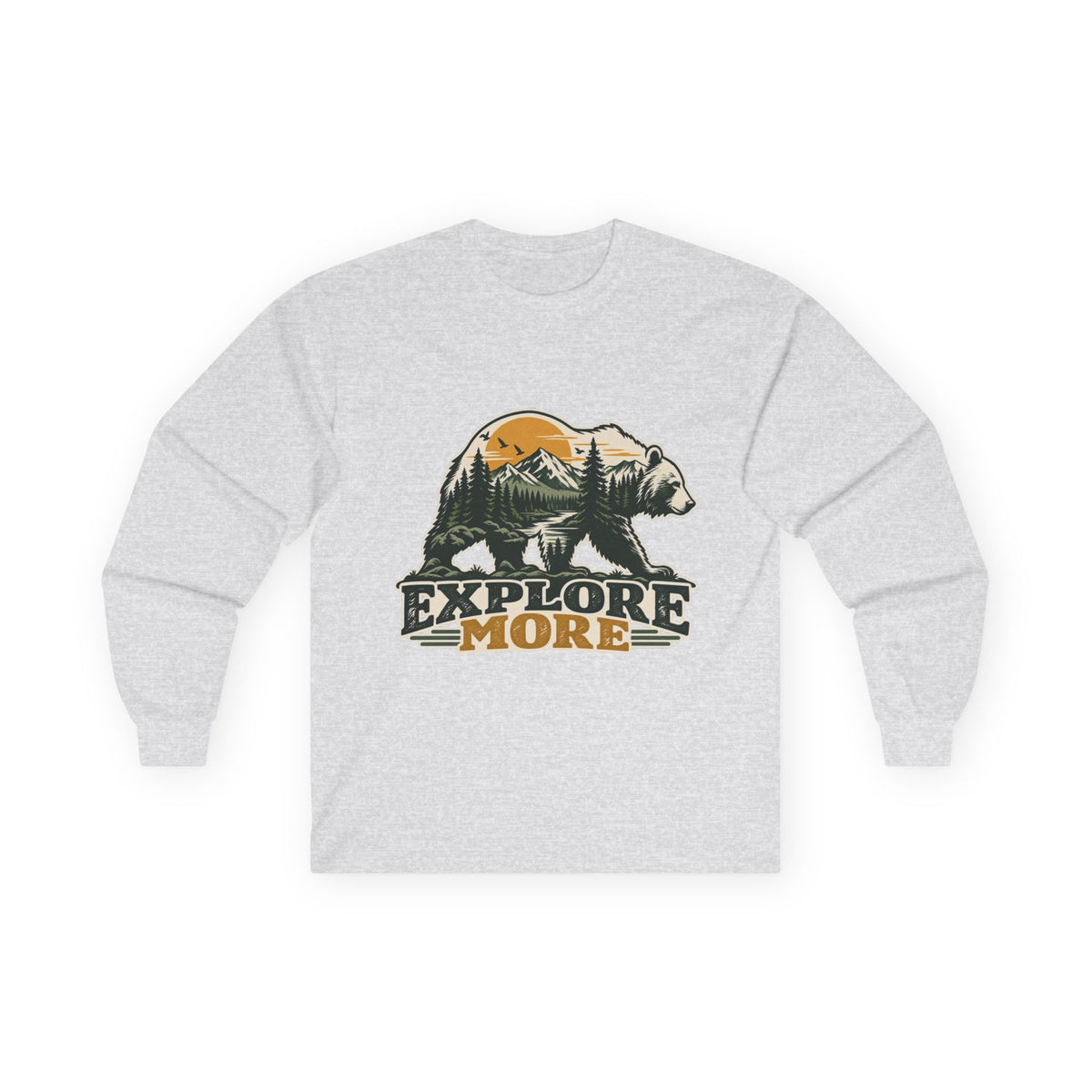 Explore More Bear - Unisex Ultra Cotton Long Sleeve Tee