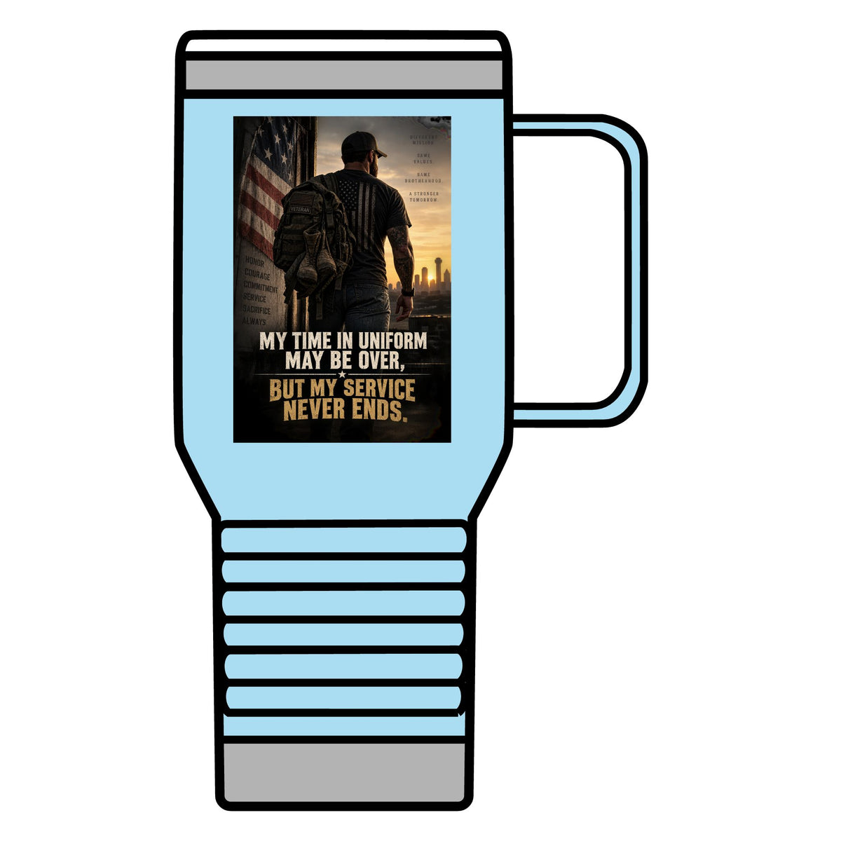 Service Never Ends - 20oz Insulated Mug
