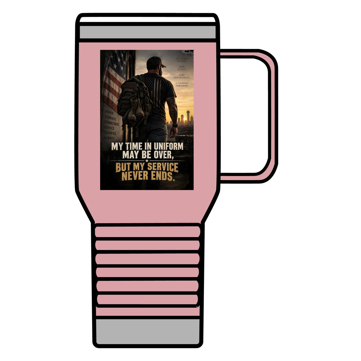 Service Never Ends - 20oz Insulated Mug