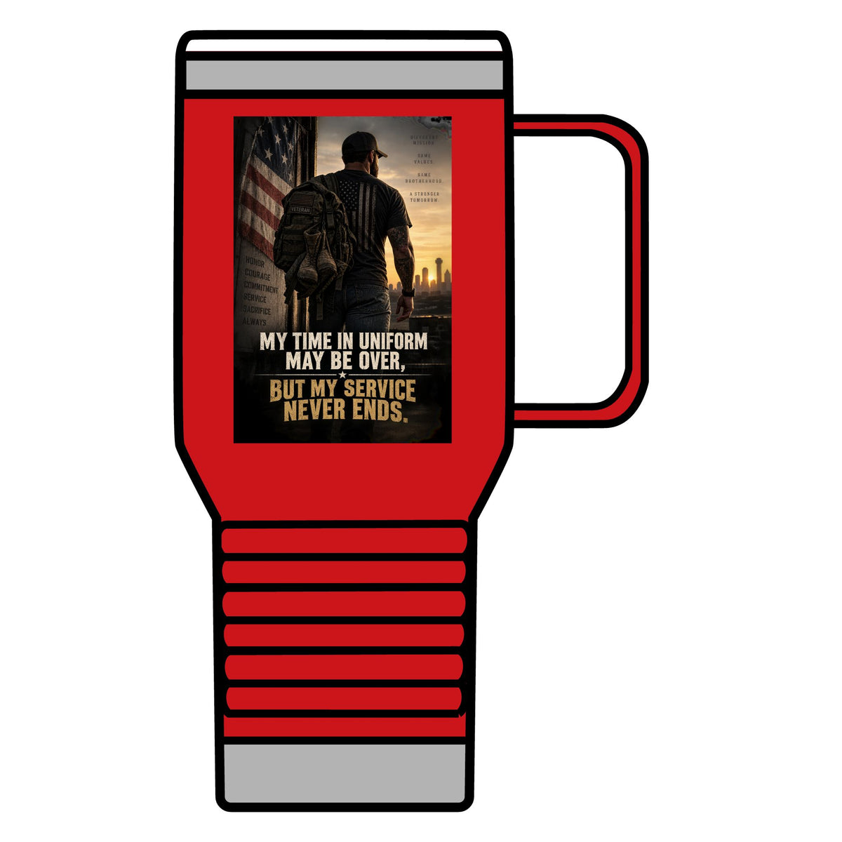 Service Never Ends - 20oz Insulated Mug