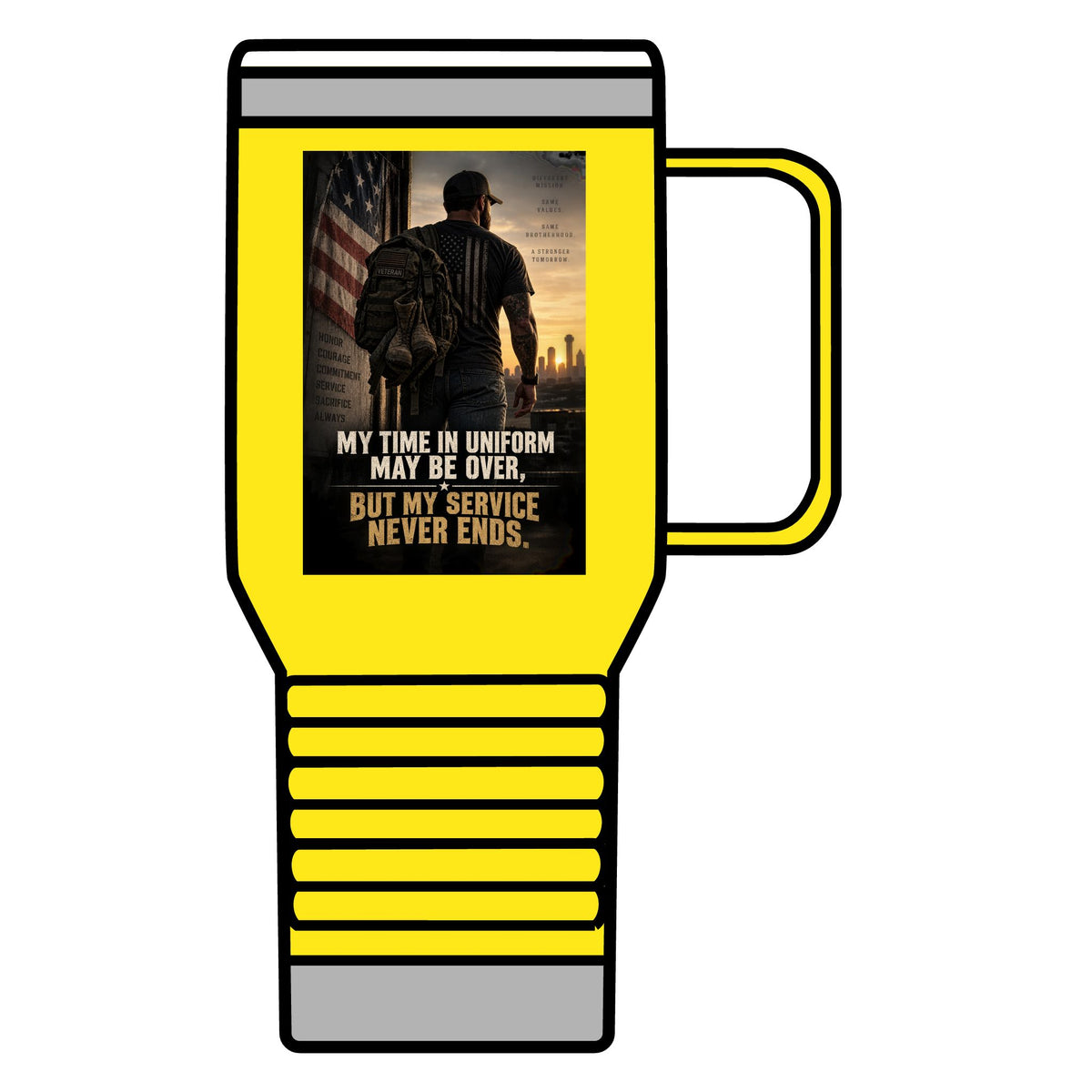 Service Never Ends - 20oz Insulated Mug