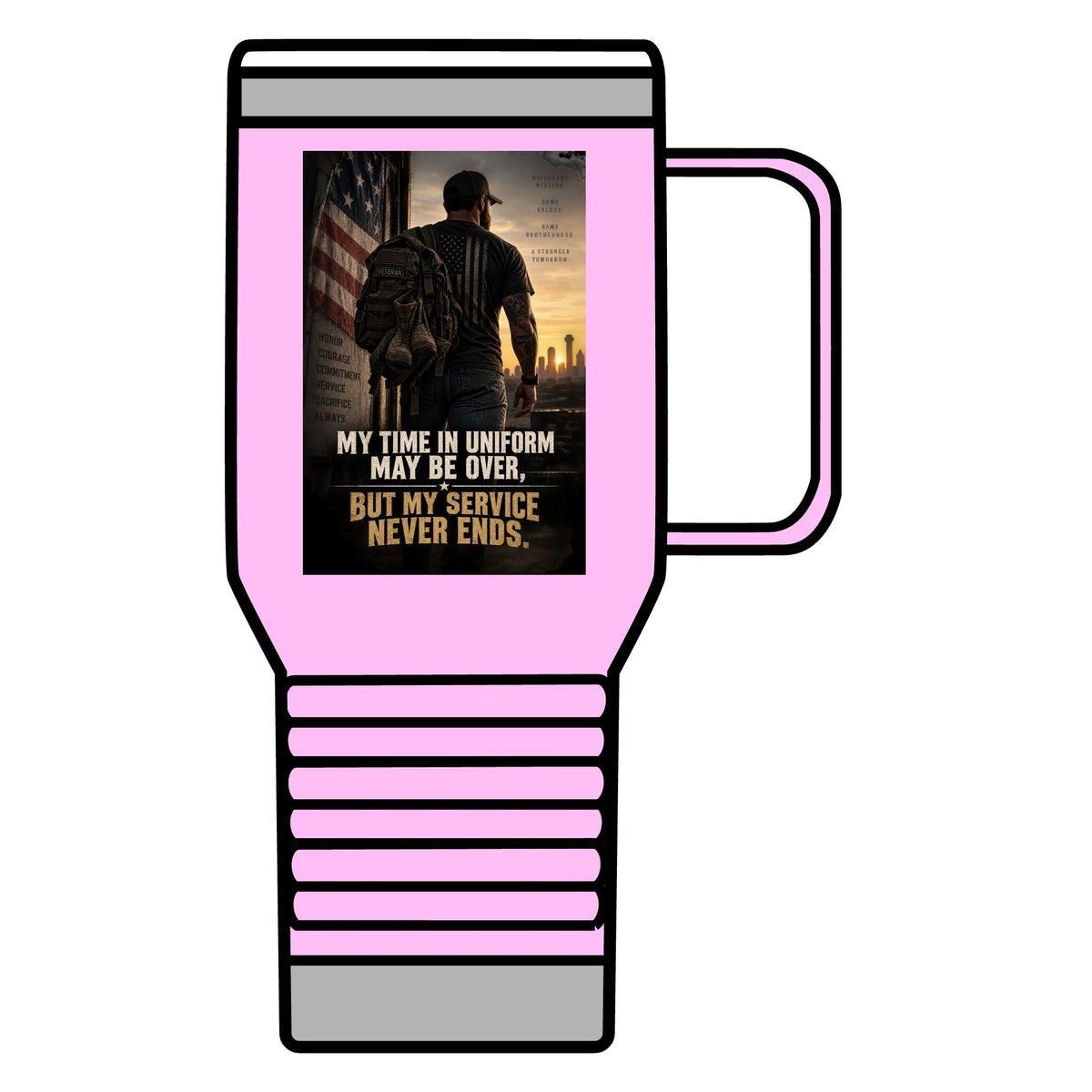 Service Never Ends - 20oz Insulated Mug