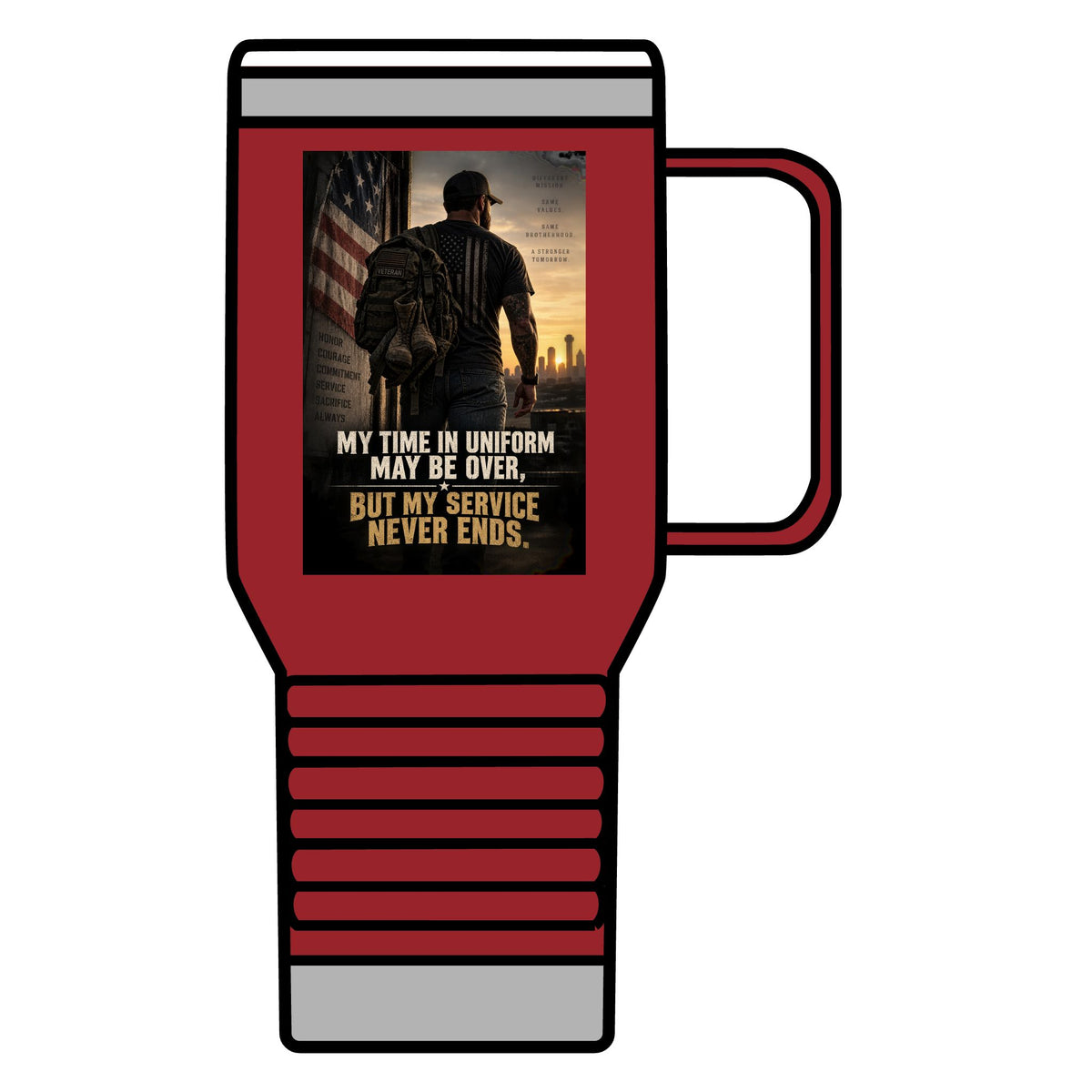 Service Never Ends - 20oz Insulated Mug