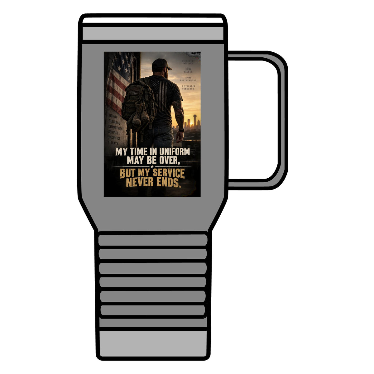 Service Never Ends - 20oz Insulated Mug