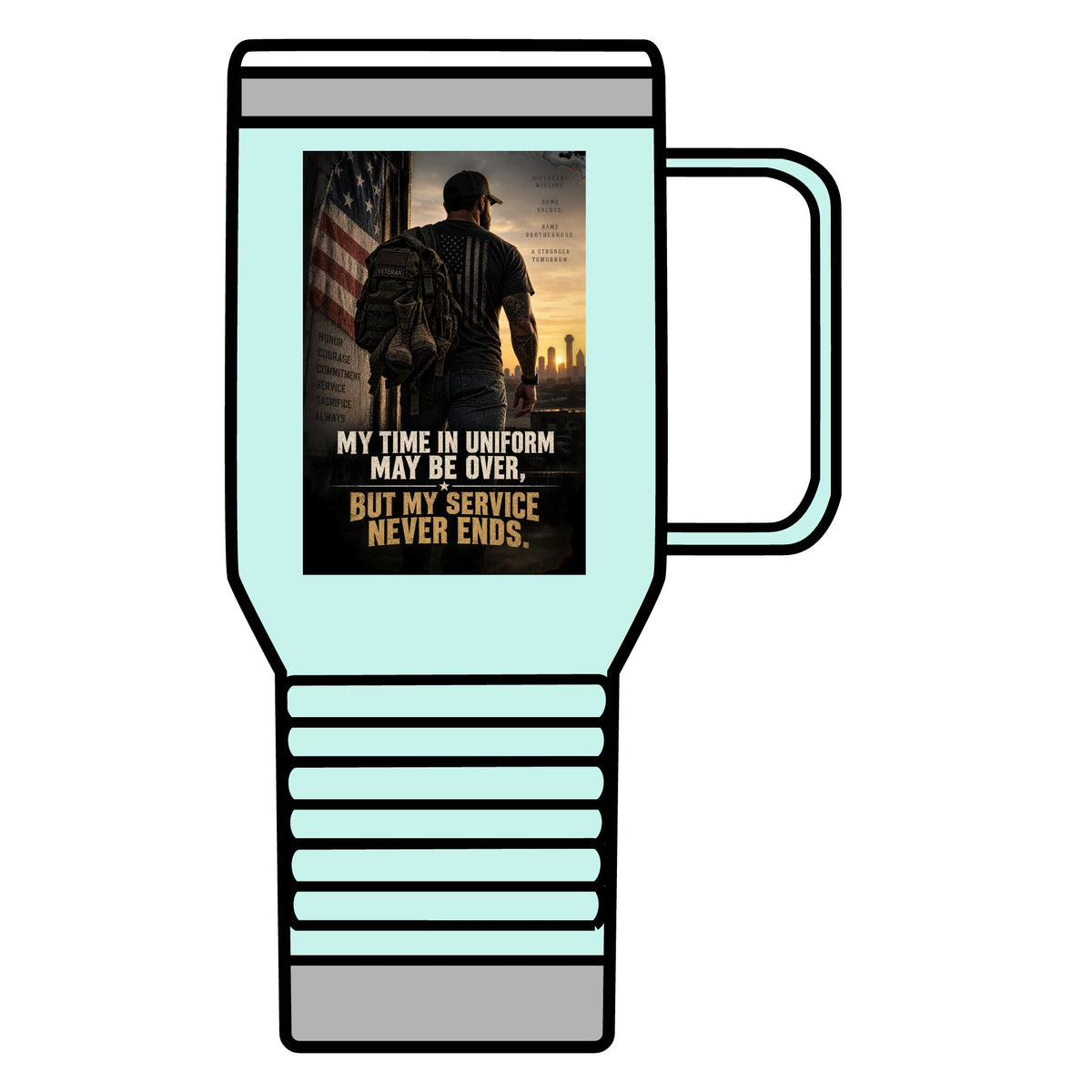 Service Never Ends - 20oz Insulated Mug