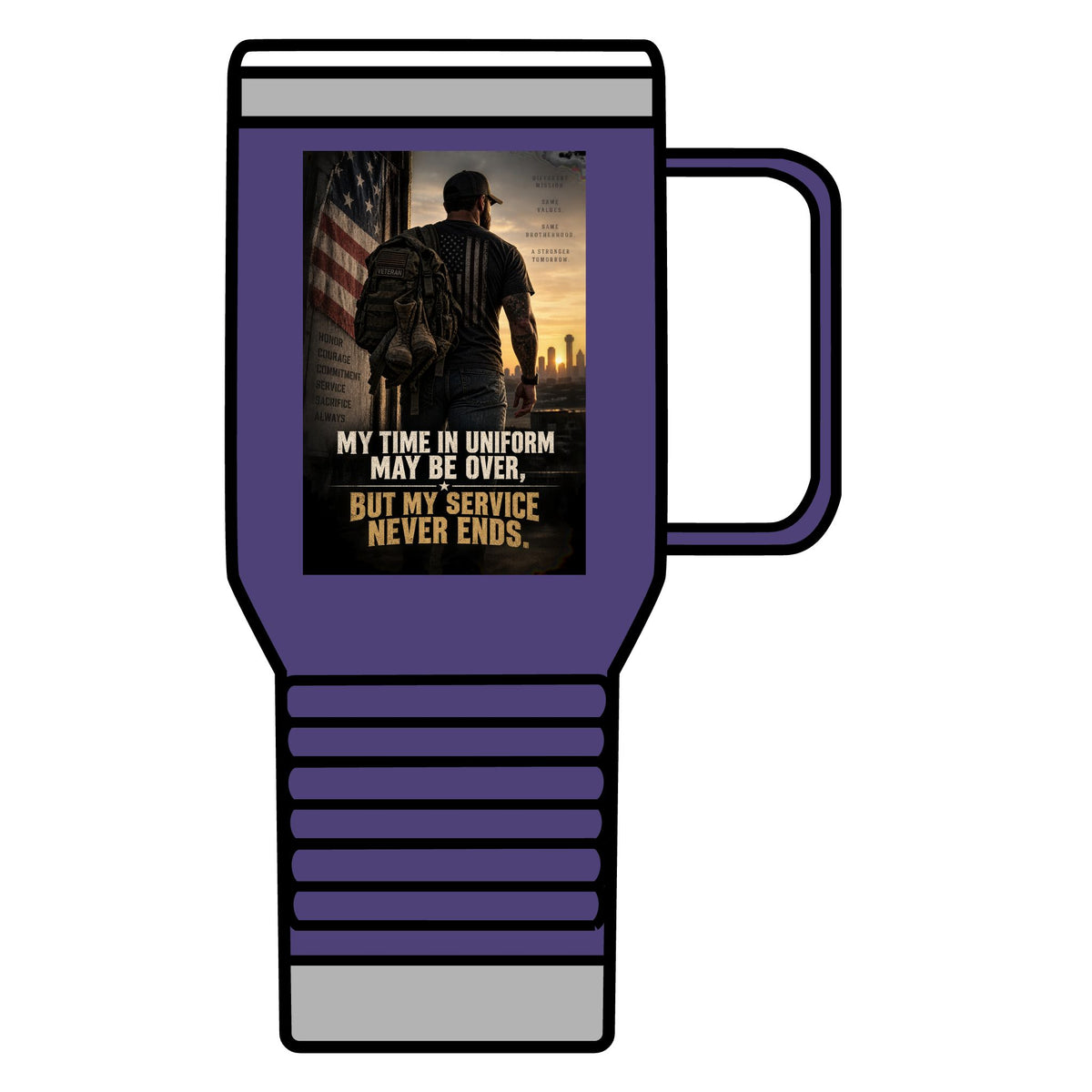 Service Never Ends - 20oz Insulated Mug