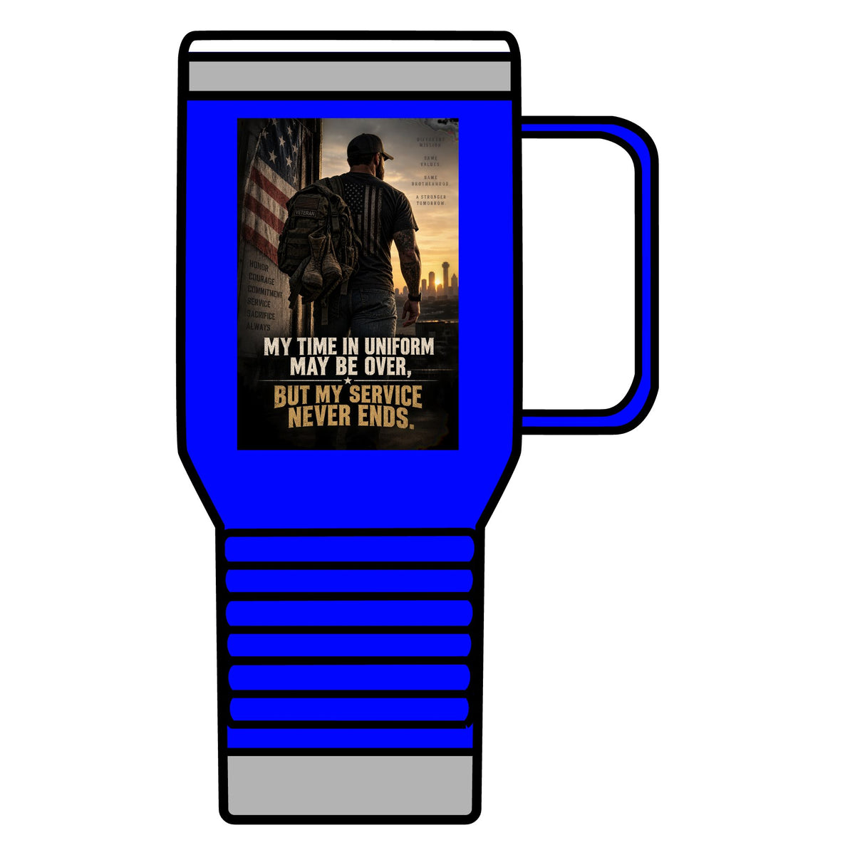Service Never Ends - 20oz Insulated Mug
