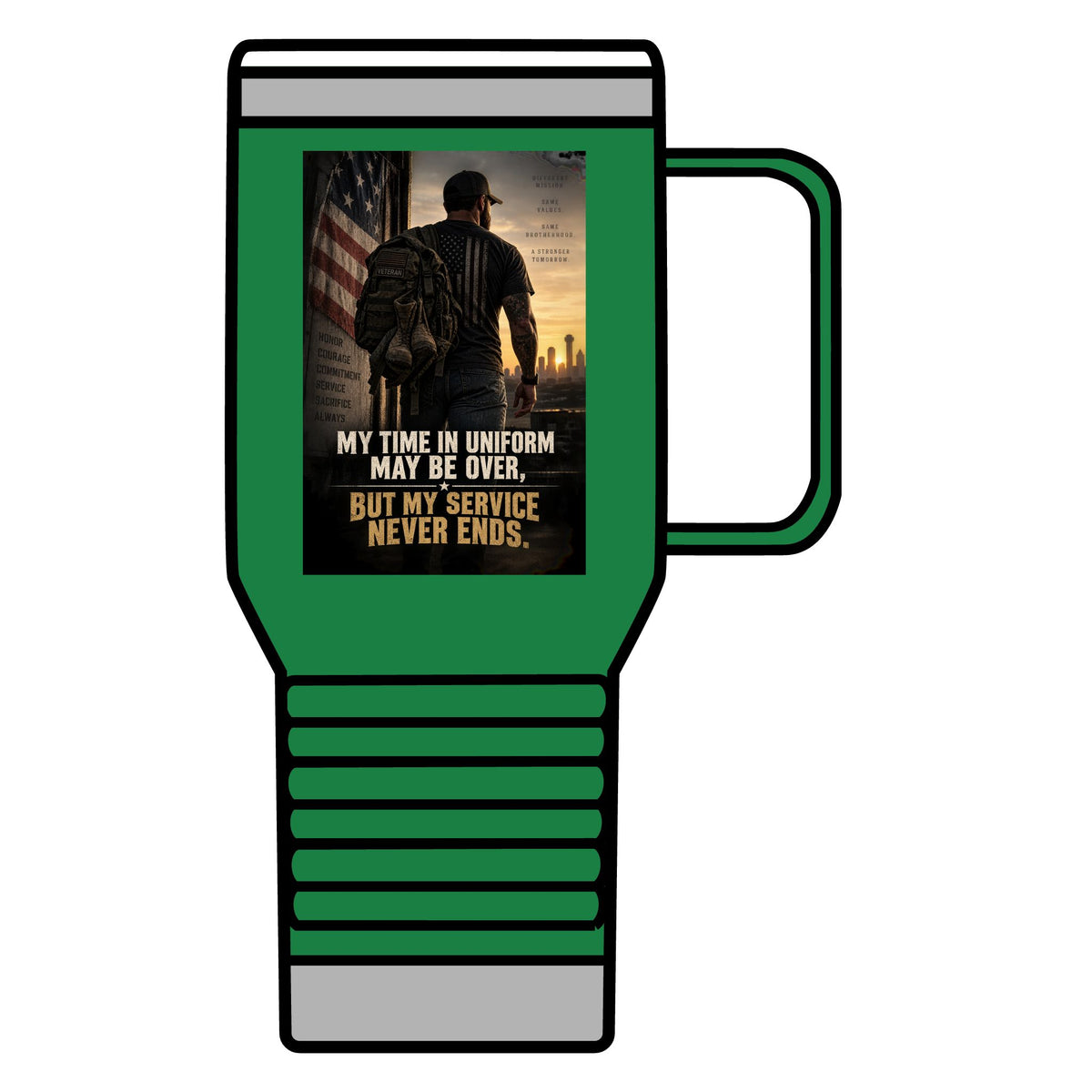 Service Never Ends - 20oz Insulated Mug
