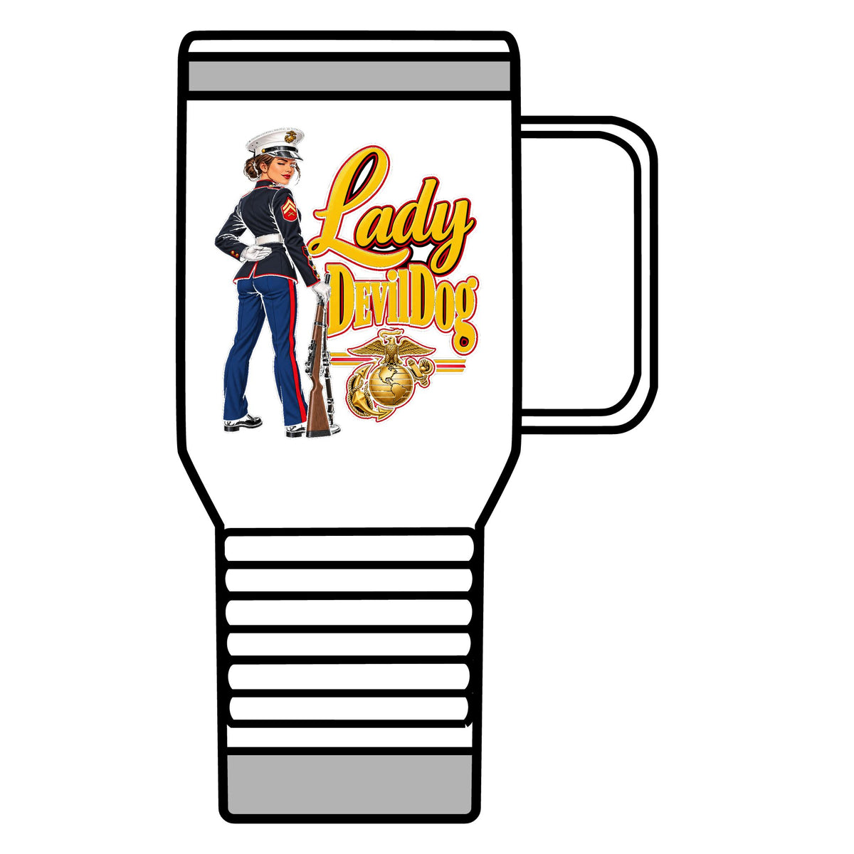 Lady Devil Dog - 20oz Insulated Mug