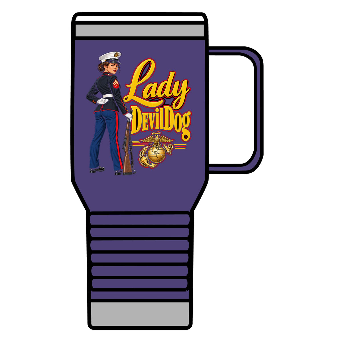 Lady Devil Dog - 20oz Insulated Mug