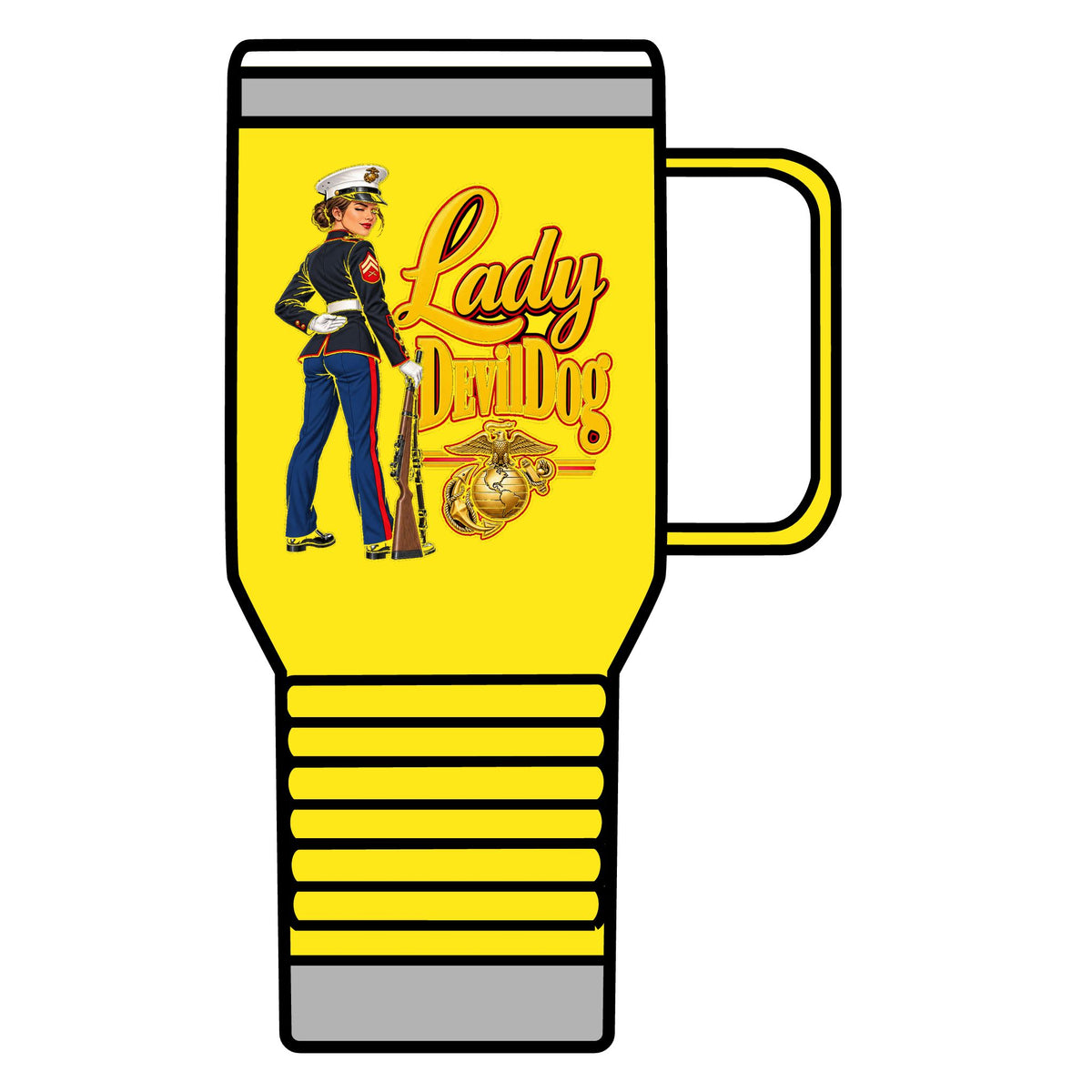 Lady Devil Dog - 20oz Insulated Mug