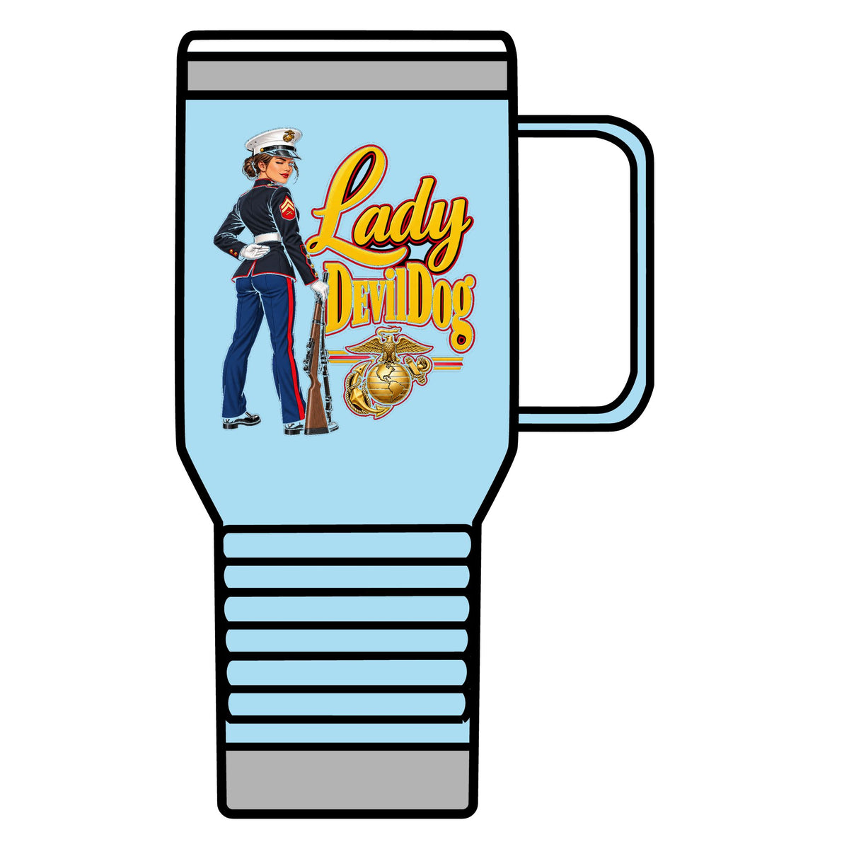 Lady Devil Dog - 20oz Insulated Mug