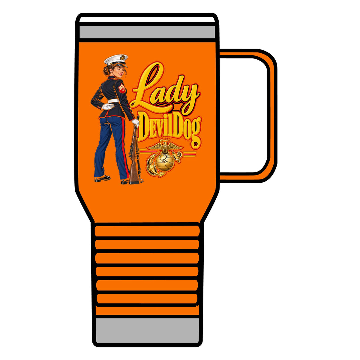 Lady Devil Dog - 20oz Insulated Mug