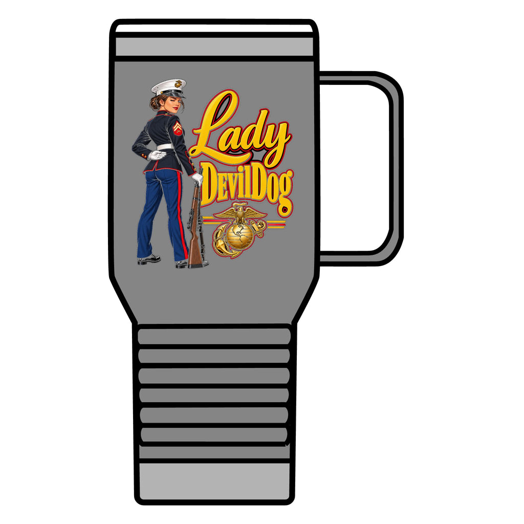 Lady Devil Dog - 20oz Insulated Mug
