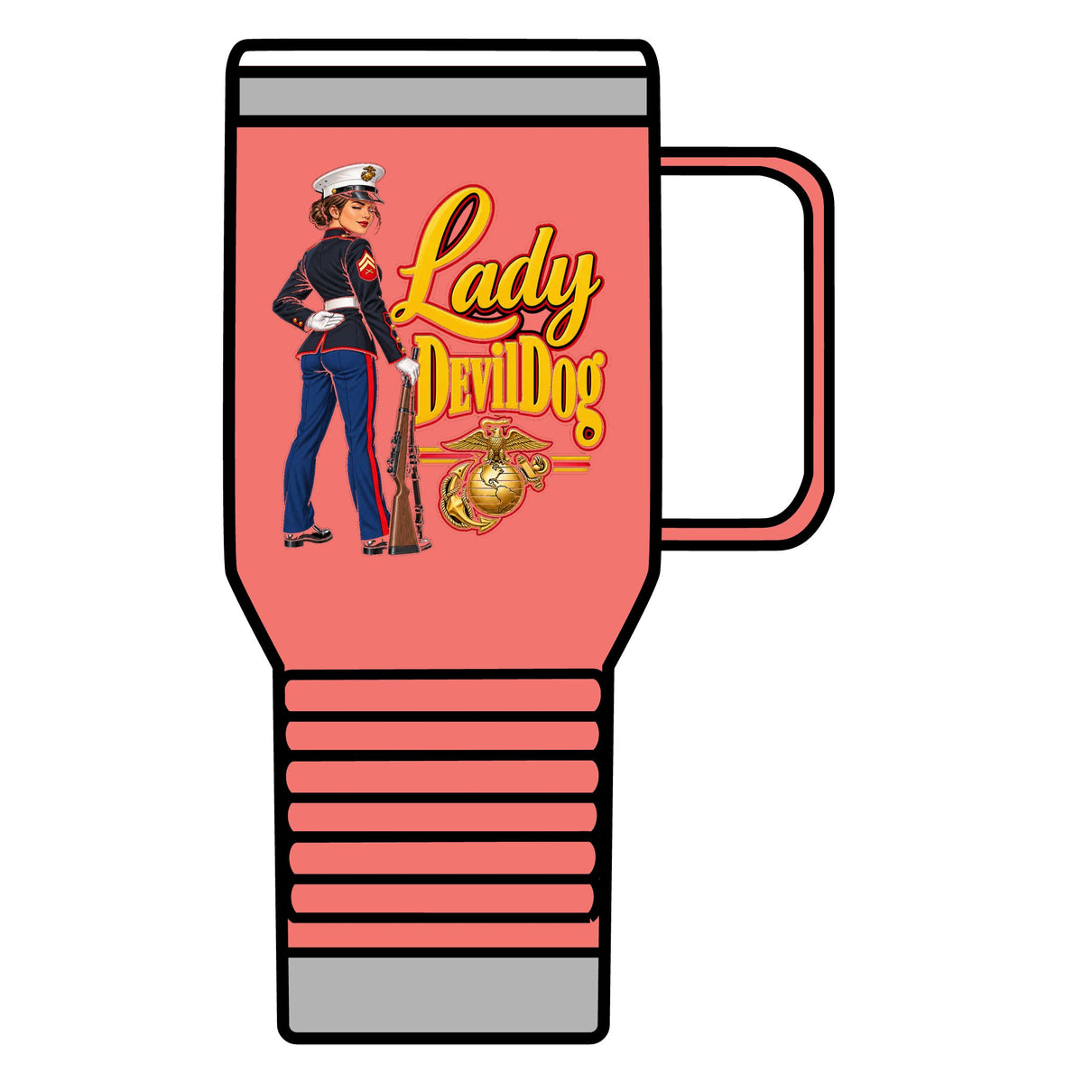 Lady Devil Dog - 20oz Insulated Mug