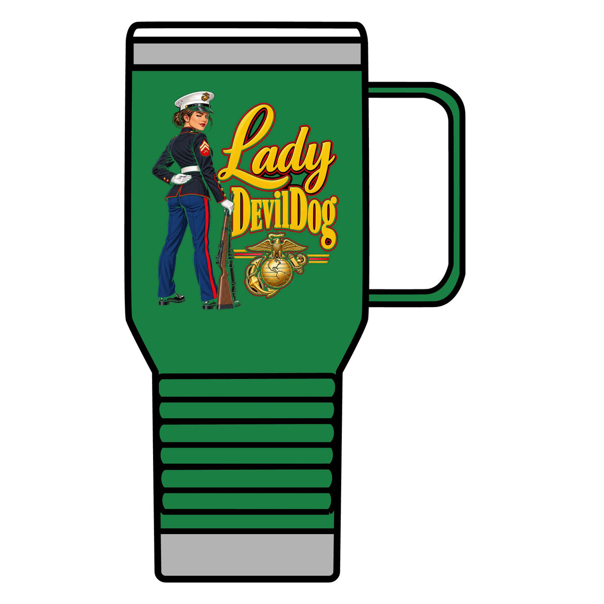 Lady Devil Dog - 20oz Insulated Mug