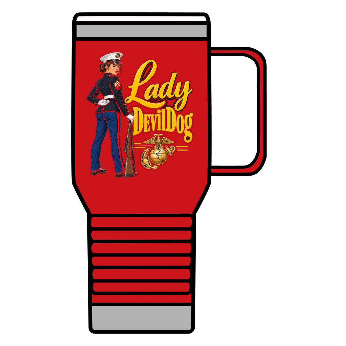Lady Devil Dog - 20oz Insulated Mug